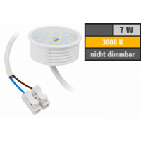 LED Einbaustrahler Tom | Flach | 230V | 7W | ET-30mm | Silber gebürstet