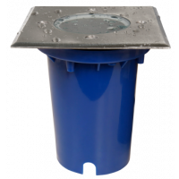 Bodeneinbauleuchte McShine BL-12Q, GU10-Fassung, 120x120x125mm, mit 2 Eingängen