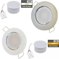 SMD LED Modul Einbaustrahler Tom | 230V | 3Watt | 265Lumen