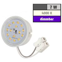 LED Einbaustrahler Tom | Flach | 230V | 7W | ET-28mm | Edelstahl gebürstet | DIMMBAR