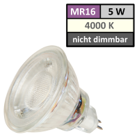 12Volt MCOB LED Einbaustrahler Dario | 5Watt | Gu5.3 Sockel | MR16 Fassung | Mit LED Trafo