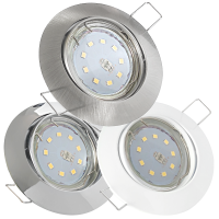 12Volt LED Einbaustrahler Jan | 5Watt | Gu5.3 Sockel | MR16 Fassung | Mit LED Transformator