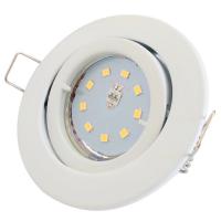 Flacher SMD LED Einbaustrahler Timo / 220Volt / 5Watt LED Lampenmodul / ET=32mm