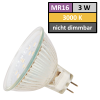 12Volt LED Einbaustrahler Tom | 3Watt | Gu5.3 Sockel | MR16 Fassung | Mit LED Transformator