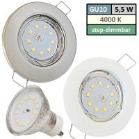 SMD LED Einbauspot Jan / 3 - Stufen Dimmbar per Lichtschalter / 230Volt / 5W