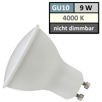 SMD LED Leuchtmittel 230Volt - 9Watt - NEUTRALWEISS 4000Kelvin - 120° Abstrahlwinkel - Sockel Gu10