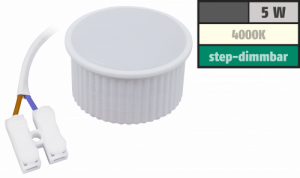 SMD LED-Modul, 5Watt, 440Lumen, 230V, 50 x 25mm, Neutralweiss, Step-dimmbar