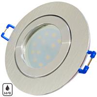 LED Einbaustrahler Marina / 230V / 3W / ET = 35mm / IP44 / Milchglas