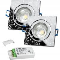 2er Set = 12Volt Bad Einbaustrahler Marin | IP44 | 5W | MCOB LED | inklusive LED Trafo 12Watt