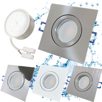 LED Einbaustrahler Marin / 230V / 5W / ET = 32mm / IP44 / Milchglas