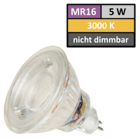 5er Set = 12Volt Bad Einbaustrahler Marin | IP44 | 5W | MCOB LED | inklusive LED Trafo 36Watt