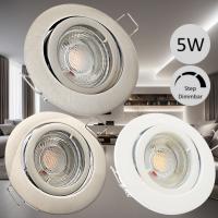 Flacher COB LED Modul Einbaustrahler Timo - 230Volt - 5Watt - STEP DIMMBAR