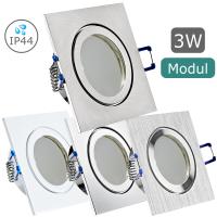 LED Einbaustrahler Marin / 230V / 3W / ET = 35mm / IP44 / Milchglas