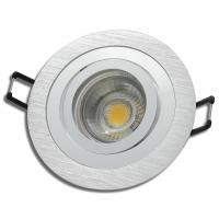 Einbaustrahler Leonie / LED Leuchtmittel 230V / 7Watt / 500Lumen / Aluminium / Silber