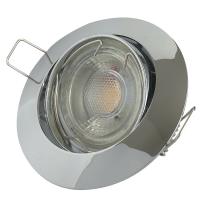 LED Einbaustrahler Jan / 230V / 5W / 400Lumen / Schwenkbar / Aluminium