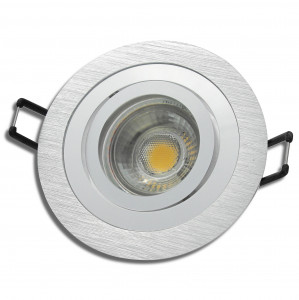 Einbaustrahler Leonie / LED Leuchtmittel 230V / 3Watt / 250Lumen / Aluminium / Silber