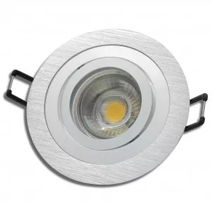 Einbaustrahler Leonie / LED Leuchtmittel 230V / 3Watt / 250Lumen / Aluminium / Silber