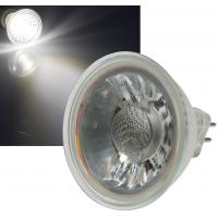 Reflektor COB LED Leuchtmittel 12Volt - 5Watt - NEUTRALWEISS - 420 Lumen - Sockel Gu5.3 - 36° Lichtkegel
