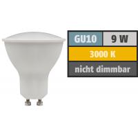 SMD LED Leuchtmittel 230Volt - 9Watt - WARMWEISS 3000Kelvin - 120° Abstrahlwinkel - Sockel Gu10