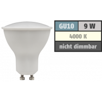 9 Watt LED Einbaustrahler Dario | 900 Lumen | 230Volt | Gu10 Fassung | IP20