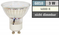 SMD LED Einbaustrahler / 230Volt / 3Watt / Aluminium / Drehbar / Eckig