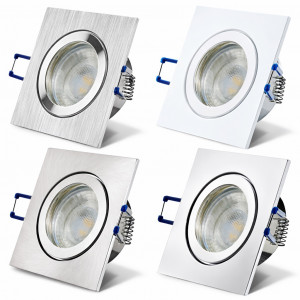 Flacher 5W LED Bad Einbaustrahler Marin 230Volt / IP44 / LED Modul / STEP DIMMBAR