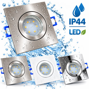 IP44 | SMD LED Einbauleuchten Marin | 7Watt | 230Volt | Quadratisch