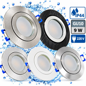 IP44 | SMD LED Einbauleuchten Marina | 9Watt | 230Volt | Rund
