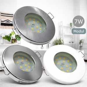 IP65 | SMD LED Einbauleuchten Aqua65 | 7Watt | 230Volt | Rund