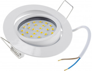 LED-Einbauleuchte „Flatty“ schwenkbar – 5W, 230V, flach (32 mm)