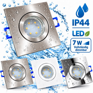 LED Einbaustrahler Marin / 230V / 7W / DIMMBAR / ET = 32mm / IP44