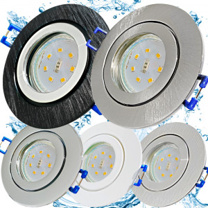 LED Einbaustrahler Marina / 230V / 5W / Loch = 60 - 68mm / ET = 32mm / IP44