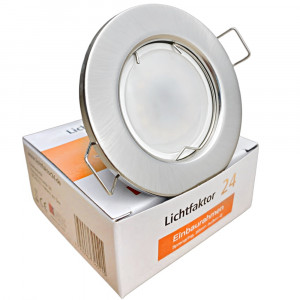 LED Einbaustrahler TOM 230V • GU10 6W • Ø 80 mm • Warmweiß