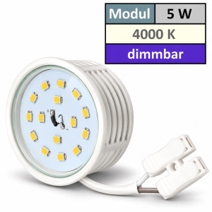 LED-Modul, 5Watt, 400 Lumen, 230Volt, 100% dimmbar, Neutralweiss, 4000Kelvin