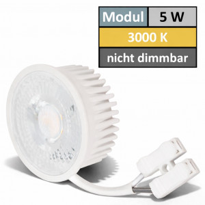 MCOB LED-Modul, 5Watt, 400 Lumen, 230Volt, 50 x 23mm, Warmweiss 3000Kelvin