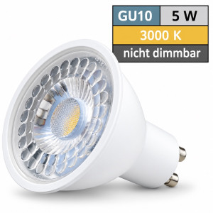 Reflektor MCOB LED Leuchtmittel 230Volt - 5Watt - WARMWEISS - 400 Lumen - Sockel Gu10 - 36° Leuchtwinkel