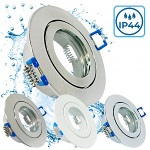 Runder Bad Einbaustrahler Marina / 230Volt / IP44 / Ohne LED Leuchtmittel