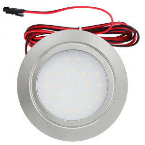 Sets Flache LED Möbel Einbauspots Mila 12V - 2,4W - 160Lumen - mit Trafo