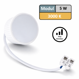 SMD LED-Modul, 5Watt, 440Lumen, 230V, 50 x 25mm, Warmweiß, Step-dimmbar