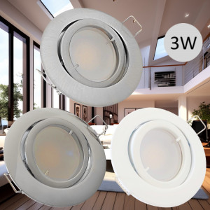 SMD LED Modul Einbaustrahler Timo | 230V | 3Watt | 265Lumen