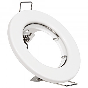 Einbaufassung für LED Spot GU10 MR16 Modul rund Weiß D=80mm